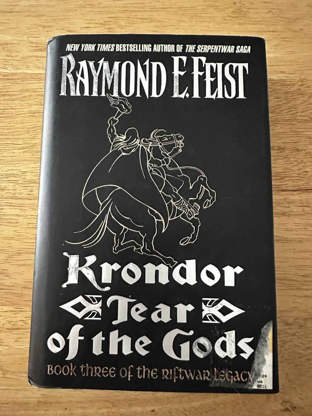 Krondor Fear Of the Gods Raymond E Feist HC/DJ/1st Ed 2000 Fantasy Book NovelVTG